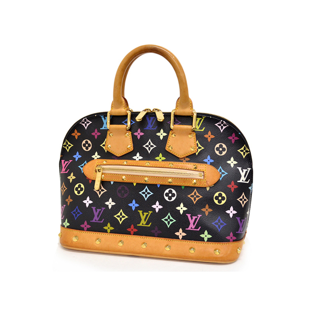 Louis Vuitton Alma Handbag Multicolor Black